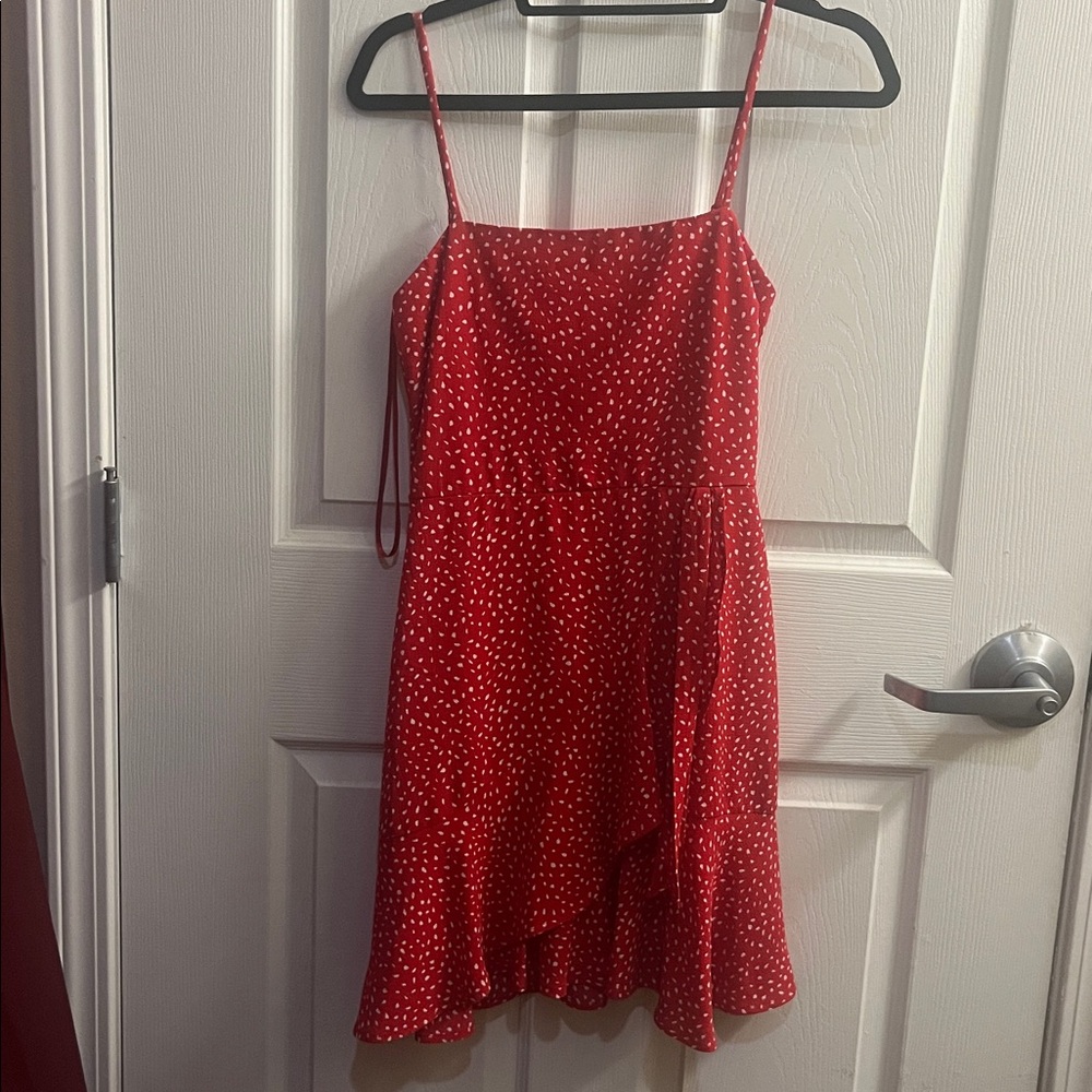 Fit and flare wrap dress